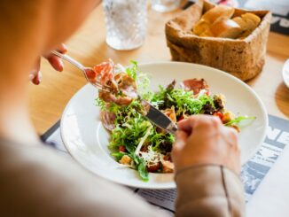 person eating food